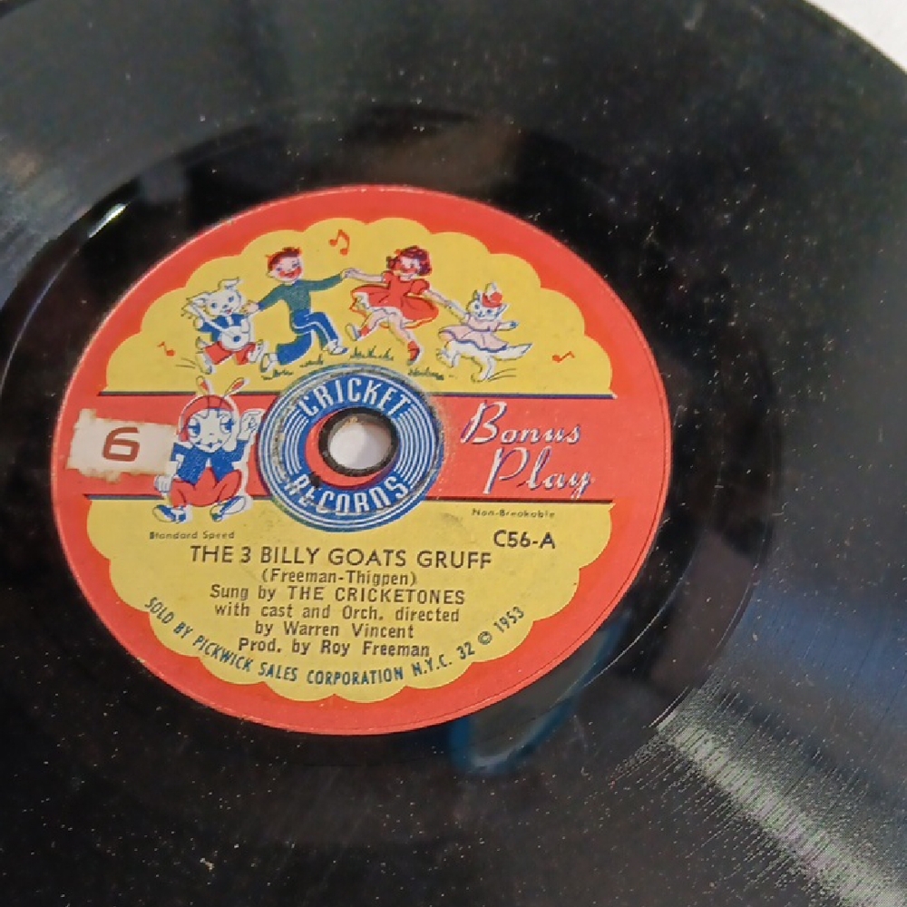 Cricket Records Vinyl - The 3 Billy Goats Gruff